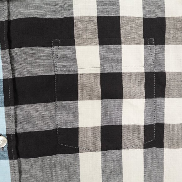 Burberry Shirt Mens 2XL Gray Beige Nova Check Button Up London England NWT NEW - Picture 4 of 14